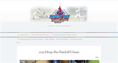 Desktop Screenshot of mingobaybaseball.com