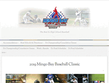 Tablet Screenshot of mingobaybaseball.com